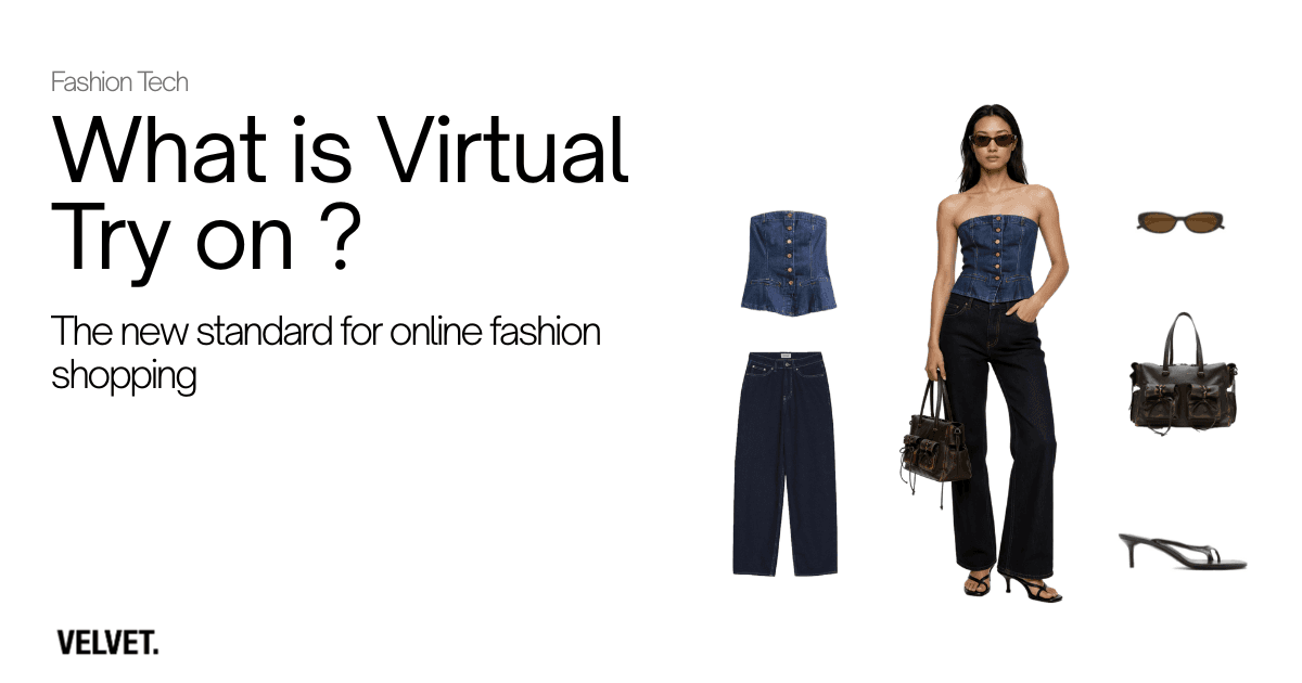 A person using a virtual try-on app to see how a jacket looks on their body