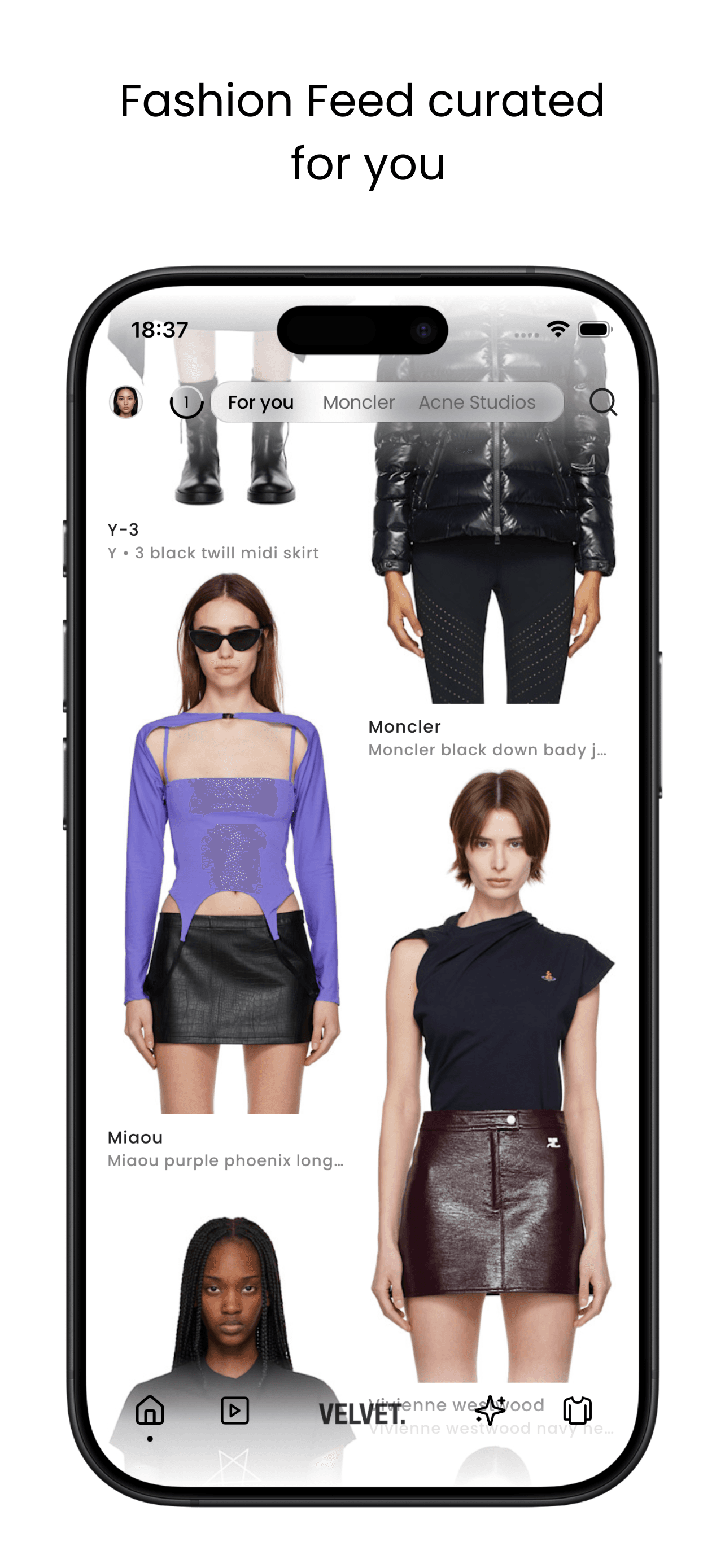 Velvet app: conversational style search and curated results
