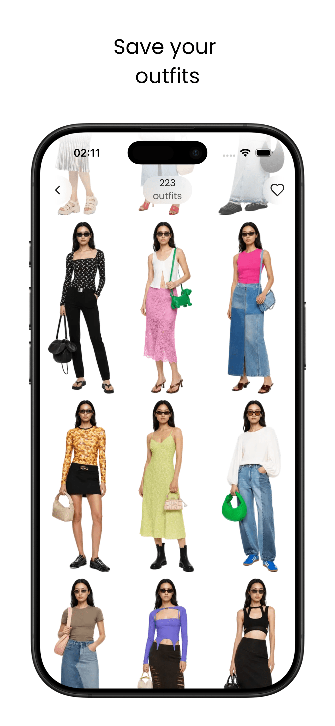 Velvet app: shopping and outfit selection