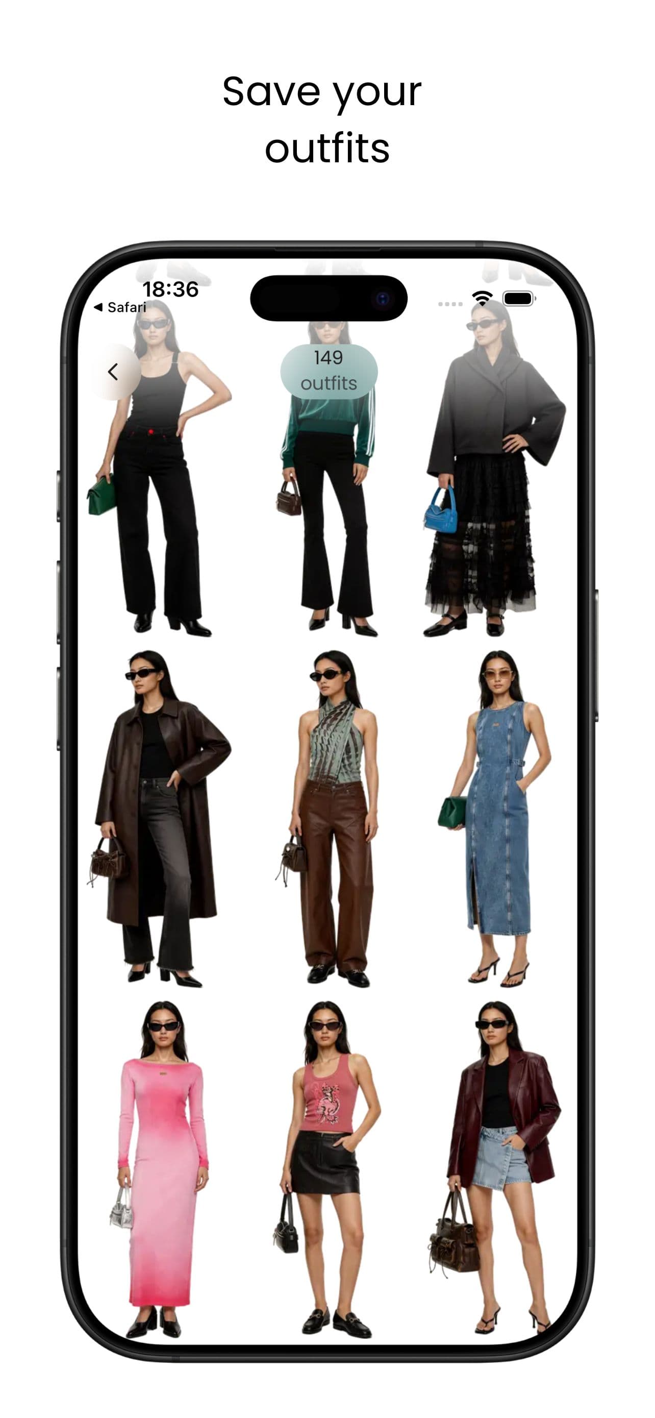 Velvet app: shopping and outfit selection