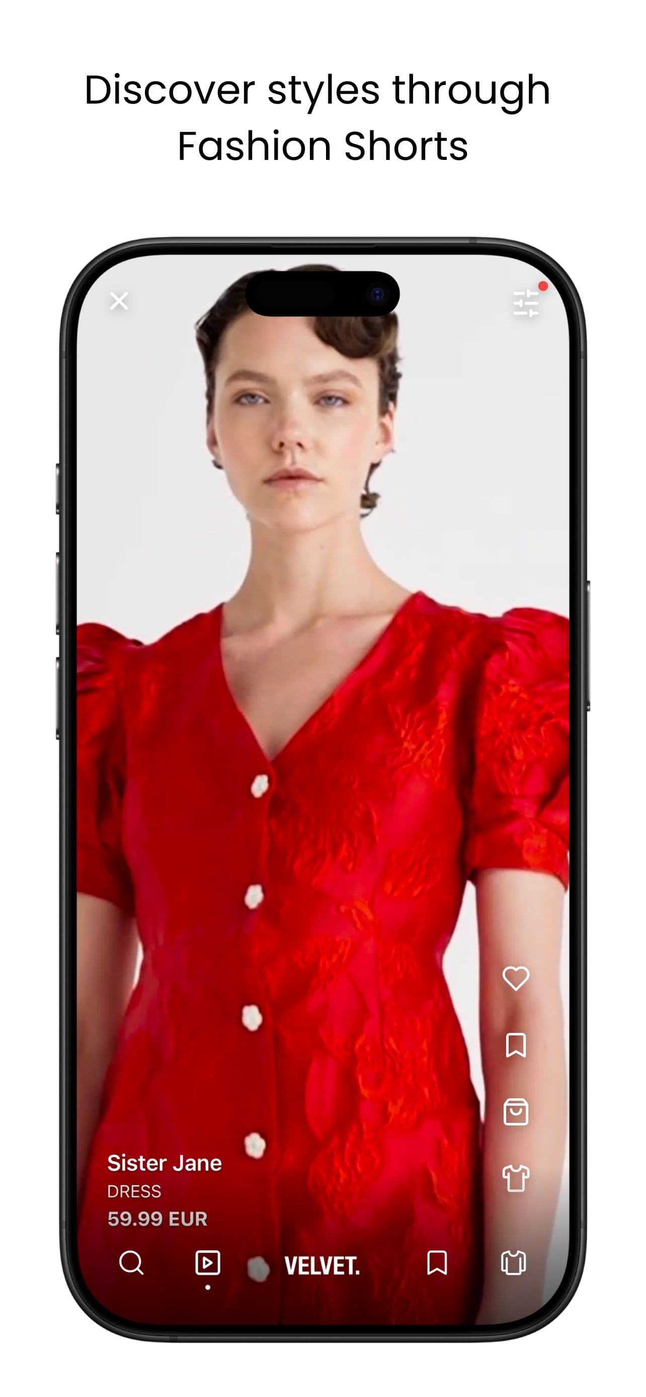 Velvet app: discovery and search experience