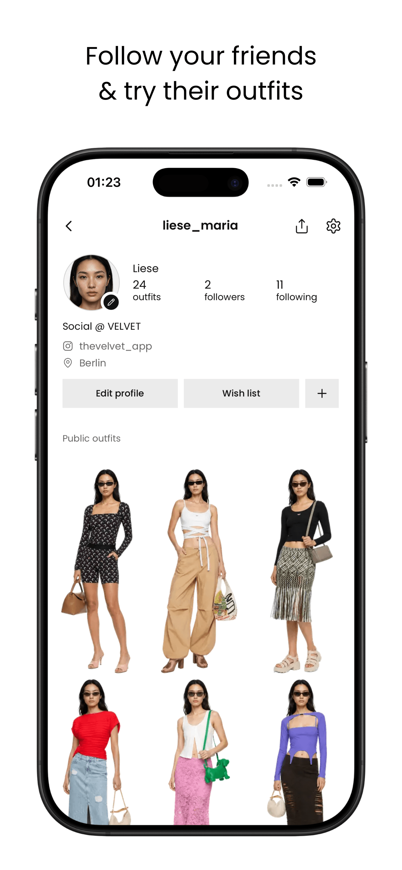 Velvet app: fashion feed and mix and match