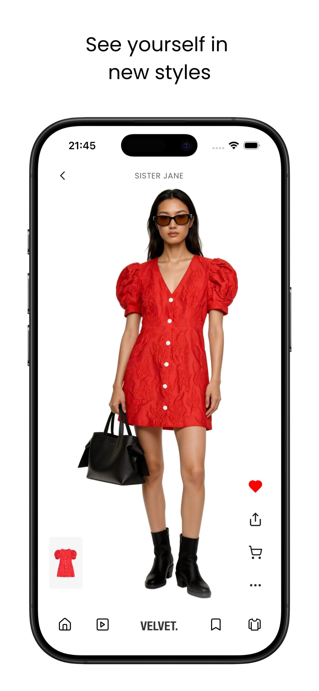 Velvet app: fashion feed and mix and match
